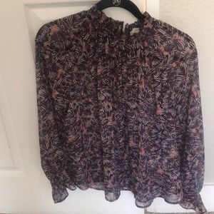 Purple pattern blouse by The Korner
